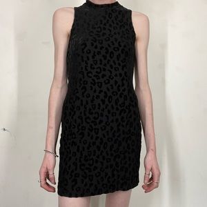 ASTR leopard, mini dress black